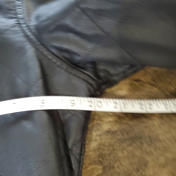 RD  Style Faux Leather Bomber Jacket fits sz Large - Picture 6 of 9